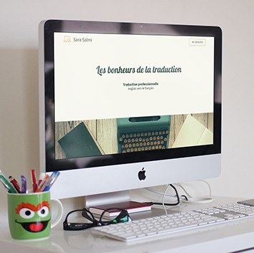 Mockup du site Sara Salmi traductrice